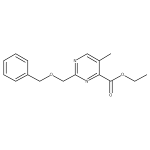 Ethyl 2-[(benzyloxy)methyl]-5-methylpyrimidine-4-carboxylate结构式