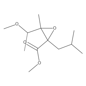 Methyl 3-(1-methoxyethyl)-3-methyl-2-(2-methylpropyl)oxirane-2-carboxylate Structure