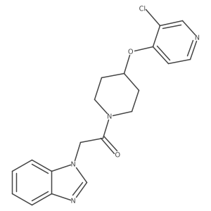 2-(1H-benzo[d]imidazol-1-yl)-1-(4-((3-chloropyridin-4-yl)oxy)piperidin-1-yl)ethanone Structure