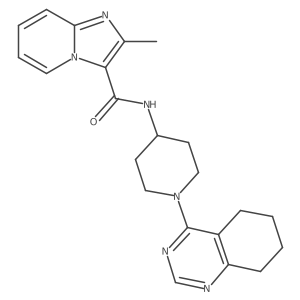 2-methyl-N-[1-(5,6,7,8-tetrahydroquinazolin-4-yl)piperidin-4-yl]imidazo[1,2-a]pyridine-3-carboxamide结构式