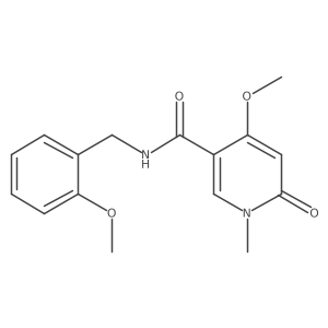 4-methoxy-N-(2-methoxybenzyl)-1-methyl-6-oxo-1,6-dihydropyridine-3-carboxamide Structure