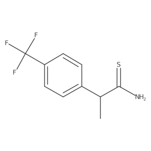 2-[4-(Trifluoromethyl)phenyl]propanethioamide结构式