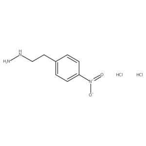 (4-Nitrophenethyl)hydrazine dihydrochloride结构式