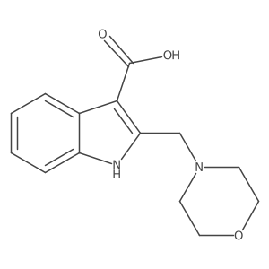 2-[(Morpholin-4-yl)methyl]-1H-indole-3-carboxylic acid Structure