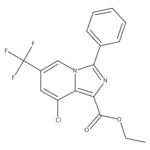 Ethyl 8-chloro-3-phenyl-6-(trifluoromethyl)imidazo[1,5-a]pyridine-1-carboxylate Structure