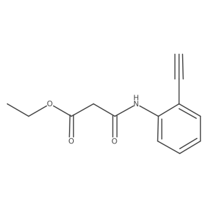 Ethyl 2-[(2-ethynylphenyl)carbamoyl]acetate Structure