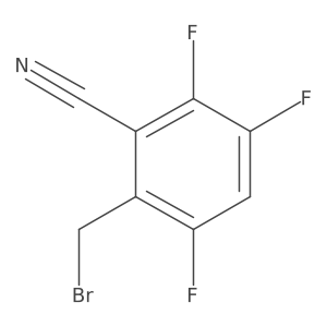 2,3,5-Trifluoro-6-bromomethyl-benzonitrile Structure