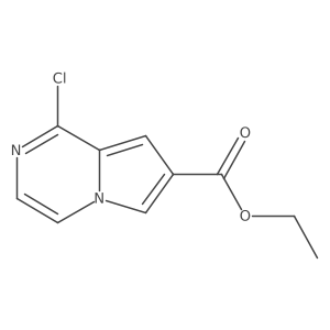 Ethyl 1-chloropyrrolo[1,2-a]pyrazine-7-carboxylate Structure