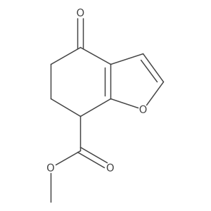 7-Benzofurancarboxylic acid, 4,5,6,7-tetrahydro-4-oxo-, methyl ester, (7S)- Structure
