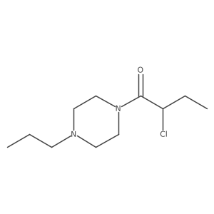 2-Chloro-1-(4-propylpiperazin-1-yl)butan-1-one结构式