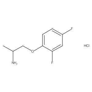 1-(2,4-Difluorophenoxy)propan-2-amine hydrochloride结构式