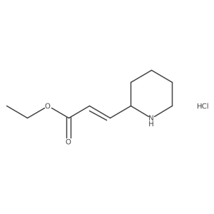ethyl (2E)-3-(piperidin-2-yl)prop-2-enoate hydrochloride Structure