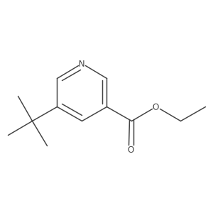 Ethyl 5-(tert-butyl)nicotinate结构式