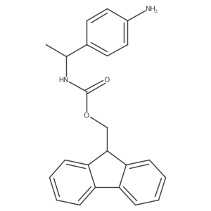 (9H-fluoren-9-yl)methyl N-[(1S)-1-(4-aminophenyl)ethyl]carbamate Structure