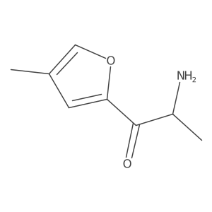 (2S)-2-amino-1-(4-methylfuran-2-yl)propan-1-one结构式