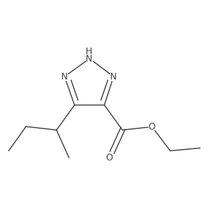 ethyl 5-(butan-2-yl)-1H-1,2,3-triazole-4-carboxylate Structure