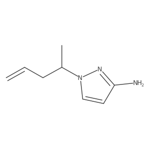 1-(pent-4-en-2-yl)-1H-pyrazol-3-amine结构式