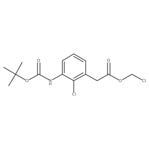 Chloromethyl 2-(3-{[(tert-butoxy)carbonyl]amino}-2-chlorophenyl)acetate结构式