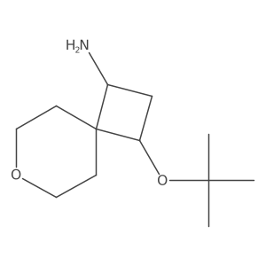 3-(Tert-butoxy)-7-oxaspiro[3.5]nonan-1-amine结构式