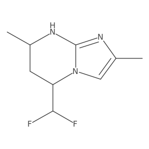 5-(difluoromethyl)-2,7-dimethyl-5H,6H,7H,8H-imidazo[1,2-a]pyrimidine Structure