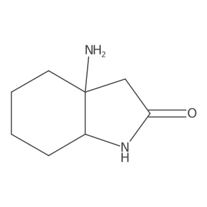Rel-(3aR,7aS)-3a-aminooctahydro-2H-indol-2-one Structure