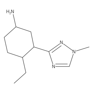 4-ethyl-3-(1-methyl-1H-1,2,4-triazol-3-yl)cyclohexan-1-amine Structure