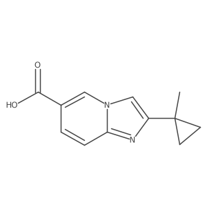 2-(1-Methylcyclopropyl)imidazo[1,2-a]pyridine-6-carboxylic acid Structure