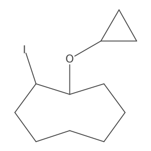 1-Cyclopropoxy-2-iodocyclooctane结构式