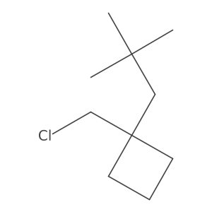 1-(Chloromethyl)-1-(2,2-dimethylpropyl)cyclobutane Structure