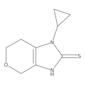 1-Cyclopropyl-3,4,6,7-tetrahydropyrano[3,4-d]imidazole-2-thione Structure