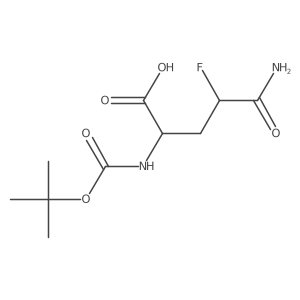 (2S,4R)-2-{[(tert-butoxy)carbonyl]amino}-4-carbamoyl-4-fluorobutanoic acid结构式
