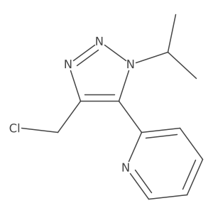 2-[4-(chloromethyl)-1-(propan-2-yl)-1H-1,2,3-triazol-5-yl]pyridine Structure