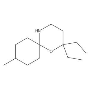 2,2-Diethyl-9-methyl-1-oxa-5-azaspiro[5.5]undecane Structure