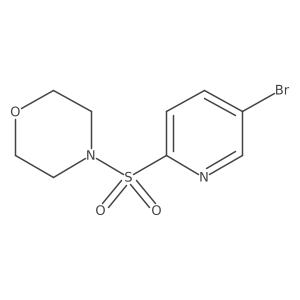 4-((5-Bromopyridin-2-YL)sulfonyl)morpholine结构式