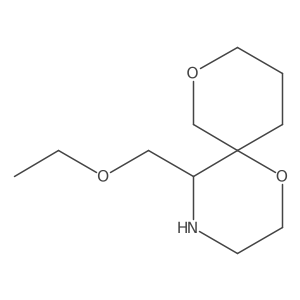 5-(Ethoxymethyl)-1,8-dioxa-4-azaspiro[5.5]undecane结构式