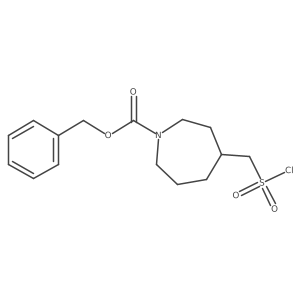 Benzyl 4-[(chlorosulfonyl)methyl]azepane-1-carboxylate结构式