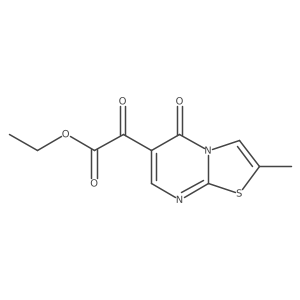ethyl 2-{2-methyl-5-oxo-5H-[1,3]thiazolo[3,2-a]pyrimidin-6-yl}-2-oxoacetate Structure