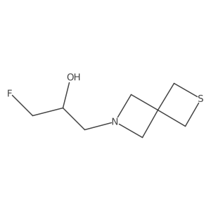 1-Fluoro-3-{2-thia-6-azaspiro[3.3]heptan-6-yl}propan-2-ol Structure