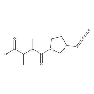 4-(3-Azidopyrrolidin-1-yl)-2,3-dimethyl-4-oxobutanoic acid Structure