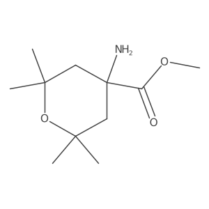 Methyl 4-amino-2,2,6,6-tetramethyloxane-4-carboxylate Structure