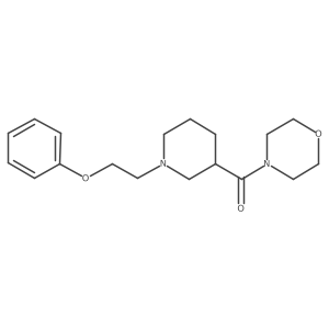 4-[1-(2-Phenoxyethyl)piperidine-3-carbonyl]morpholine Structure
