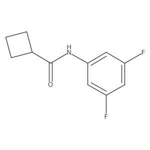 N-(3,5-difluorophenyl)cyclobutanecarboxamide Structure