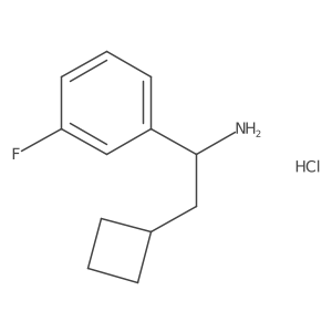 2-Cyclobutyl-1-(3-fluorophenyl)ethanamine hydrochloride Structure