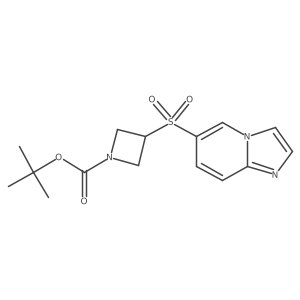 Tert-butyl 3-(imidazo[1,2-a]pyridin-6-ylsulfonyl)azetidine-1-carboxylate结构式