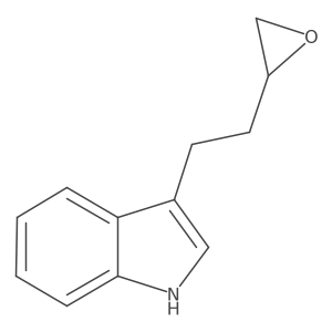3-{2-[(2S)-oxiran-2-yl]ethyl}-1H-indole结构式