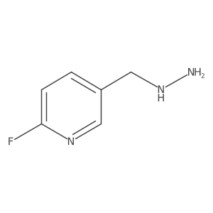 2-Fluoro-5-(hydrazinylmethyl)pyridine Structure