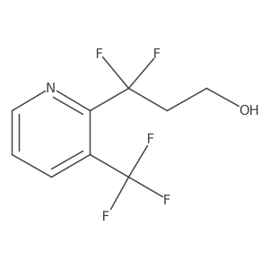 3,3-Difluoro-3-[3-(trifluoromethyl)pyridin-2-yl]propan-1-ol Structure