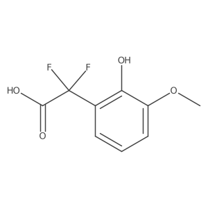 2,2-Difluoro-2-(2-hydroxy-3-methoxyphenyl)acetic acid结构式