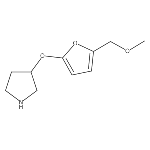 3-{[5-(Methoxymethyl)furan-2-yl]oxy}pyrrolidine结构式