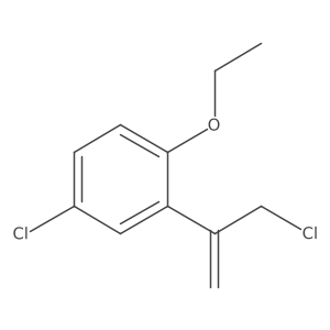 4-Chloro-2-(3-chloroprop-1-en-2-yl)-1-ethoxybenzene Structure